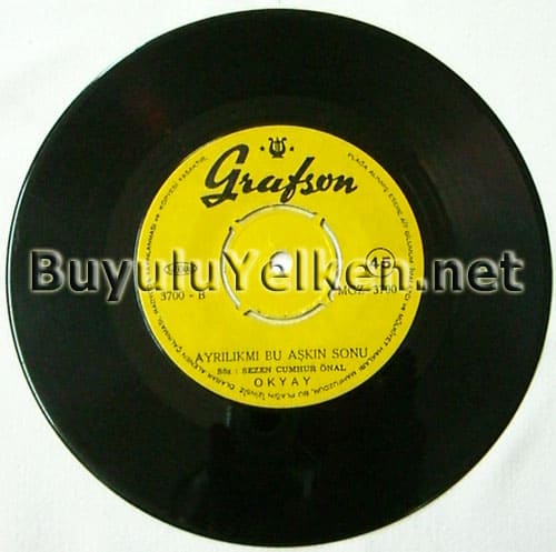 Okyay - Bırakma Beni - Ayrılık mı bu aşkın sonu ( GRAFSON MGZ-3700) B yüzü