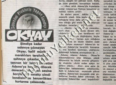 Okyay - 1969 - Söhretini plaklarla yapan sanatçı - 1