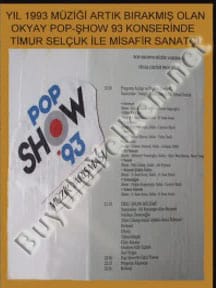 Okyay - 1993 - Pop Show 93 Müzik yarışması - Okyay Timur Selçuk ile misafir sanatçı